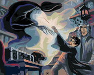 Zuty - Harry potter expecto patronum, 40×50 cm, without frame and without canvas shut off - Painting by Numbers