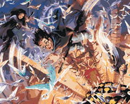 Zuty - Harry potter, hermione and ron looking for the key, 40×50 cm, stretched canvas on frame - Painting by Numbers