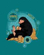 Zuty - Coin Hoarder (fantastic animals), 40×50 cm, stretched canvas on frame - Painting by Numbers