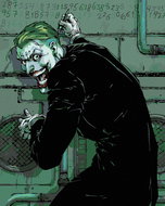 Zuty - Joker writing on the wall (batman), 40×50 cm, without frame and without canvas shut off - Painting by Numbers