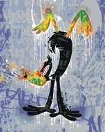 Zuty - Duck daffy graffiti (looney tunes), 40×50 cm, without frame and without shutting off the canv - Painting by Numbers