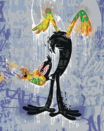 Zuty - Duck daffy graffiti (looney tunes), 40×50 cm, stretched canvas on frame - Painting by Numbers