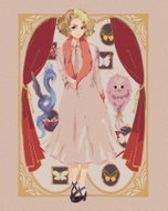 Zuty - Cartoon queenie goldstein (fantastic animals), 40×50 cm, off canvas on frame - Painting by Numbers