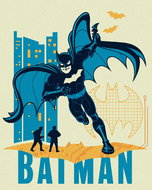 Zuty - Cartoon batman III, 40×50 cm, without frame and without canvas - Painting by Numbers