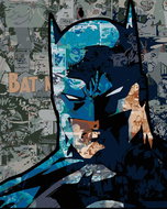 Zuty - Batman and comics, 40×50 cm, without frame and without turning off the canvas - Painting by Numbers