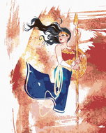 Zuty - Painted Wonder Woman, 40×50 cm, without frame and without canvas shut off - Painting by Numbers