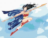 Zuty - Painted Wonder Woman III, 40×50 cm, without frame and without canvas shut off - Painting by Numbers