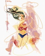 Zuty - Painted Wonder Woman IV, 40×50 cm, without frame and without canvas shut off - Painting by Numbers