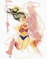 Zuty - Painted wonder woman IV, 40×50 cm, stretched canvas on frame - Painting by Numbers