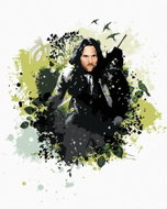Zuty - Painted Aragorn II (Lord of the Rings), 40×50 cm, stretched canvas on frame - Painting by Numbers