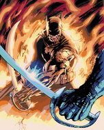 Zuty - Batman and the Sword, 40×50 cm, without frame and without canvas shut off - Painting by Numbers