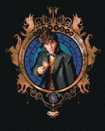 Zuty - Portrait of a newt scamander (fantastic animals), 40×50 cm, without frame and without canvas  - Painting by Numbers