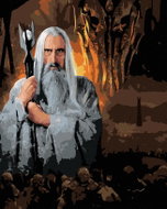 Zuty - Saruman and Sauron (Lord of the Rings), 40×50 cm, stretched canvas on frame - Painting by Numbers