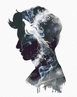Zuty - Silhouette of a newt scamander (fantastic animals), 40×50 cm, without frame and without canva - Painting by Numbers
