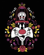 Zuty - Sylvester and tweety ornaments (looney tunes), 40×50 cm, stretched canvas on frame - Painting by Numbers