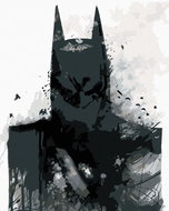 Zuty - Dark Batman in black and white, 40×50 cm, without frame and without canvas shut off - Painting by Numbers