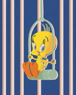Zuty - Tweety on a perch (looney tunes), 40×50 cm, without frame and without canvas shut off - Painting by Numbers