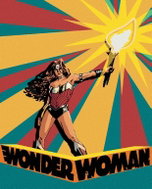 Zuty - Wonder woman and lantern poster, 40×50 cm, without frame and without canvas shut off - Painting by Numbers