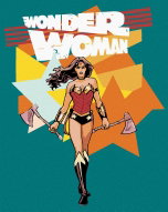 Zuty - Wonder woman and axe poster, 40×50 cm, stretched canvas on frame - Painting by Numbers