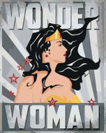 Zuty - Wonder woman star II, 40×50 cm, off canvas on frame - Painting by Numbers