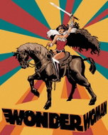 Zuty - Wonder woman on horseback poster, 40×50 cm, stretched canvas on frame - Painting by Numbers