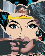 Zuty - Wonder woman paper, 40×50 cm, off canvas on frame - Painting by Numbers
