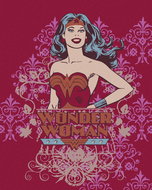 Zuty - Wonder woman poster red, 40×50 cm, without frame and without canvas - Painting by Numbers