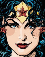 Zuty - Wonder woman comic book cover, 40×50 cm, off canvas on frame - Painting by Numbers