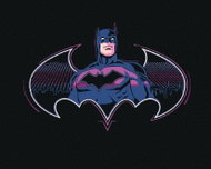 Zuty - Batman in shades of purple, 40×50 cm, without frame and without canvas shut off - Painting by Numbers