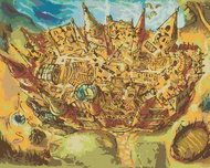 Zuty - Hogwarts broomstick view (harry potter), 40×50 cm, without frame and without shutting off the - Painting by Numbers