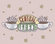 Zuty - Central perk and coffee beans (friends), 40×50 cm, stretched canvas on frame - Painting by Numbers