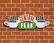 Zuty - Central perk on a brick wall (friends), 40×50 cm, without frame and without canvas shut off - Painting by Numbers