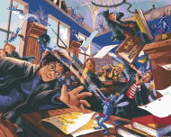 Zuty - The Rarachs of Cornwall (harry potter), 40×50 cm, unframed and without canvas - Painting by Numbers