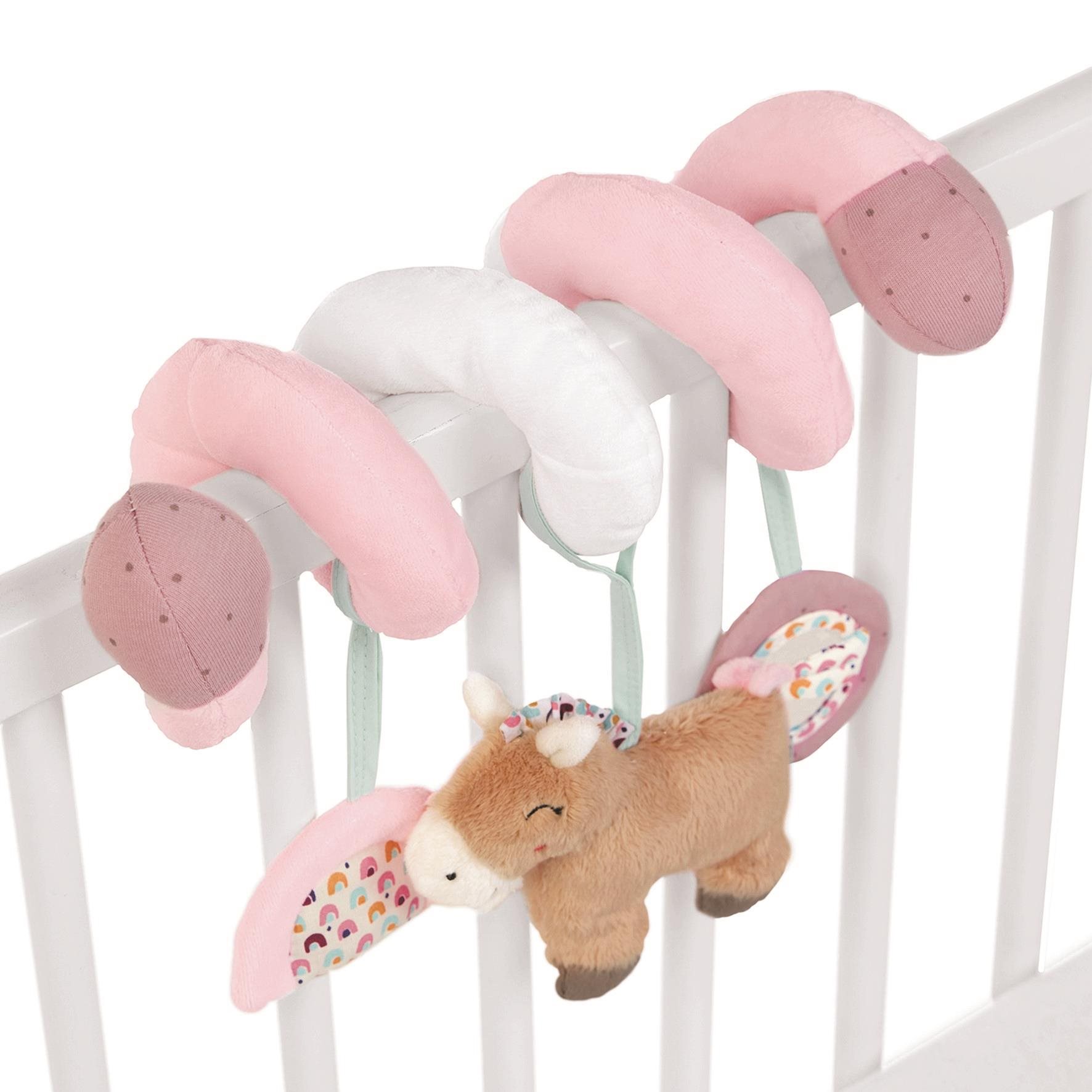 Pink spiral hotsell pram toy