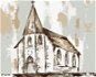 Abstraktný kostol (Haley Bush), 80 × 100 cm, bez rámu a bez vypnutia plátna - Maľovanie podľa čísel
