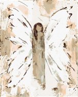 Anděl s hnědými vlasy (Haley Bush), 40×50 cm, bez rámu a bez vypnutí plátna - Painting by Numbers