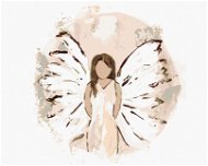 Anděl s hnědými vlasy 2 (Haley Bush), 40×50 cm, bez rámu a bez vypnutí plátna - Painting by Numbers
