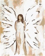 Anděl s hnědými vlasy 3 (Haley Bush), 40×50 cm, bez rámu a bez vypnutí plátna - Painting by Numbers