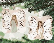 Anjeli na stromčeku (Haley Bush), 40 × 50 cm, bez rámu a bez vypnutia plátna - Maľovanie podľa čísel