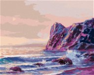 Barevný západ slunce nad mořem, 80×100 cm, vypnuté plátno na rám - Painting by Numbers