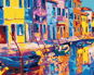 Benátky v impresionismu, 80×100 cm, bez rámu a bez vypnutí plátna - Painting by Numbers