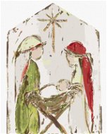 Betlém Marie, Josef a Ježíšek II (Haley Bush), 40×50 cm, bez rámu a bez vypnutí plátna - Painting by Numbers
