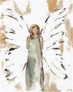 Blonďatý anděl (Haley Bush), 40×50 cm, bez rámu a bez vypnutí plátna - Painting by Numbers
