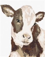 Černobílá kráva (Haley Bush), 80×100 cm, bez rámu a bez vypnutí plátna - Painting by Numbers