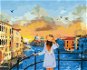 Dívka v Benátkách, 80×100 cm, bez rámu a bez vypnutí plátna - Painting by Numbers
