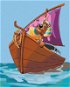 Faraon Scooby v lodi (Scooby Doo), 40×50 cm, bez rámu a bez vypnutí plátna - Painting by Numbers