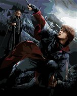 Harry Potter a Alastor Moody, 40×50 cm, vypnuté plátno na rám - Painting by Numbers