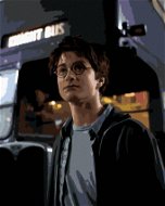 Harry Potter před zachraným kouzelníckým autobusem, 40×50 cm, bez rámu a bez vypnutí plátna - Painting by Numbers