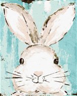Hlava králíka (Haley Bush), 80×100 cm, vypnuté plátno na rám - Painting by Numbers