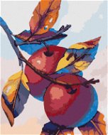 Jablka, 80×100 cm, vypnuté plátno na rám - Painting by Numbers